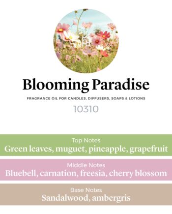 Blooming Paradise Fragrance Oil scent pyramid