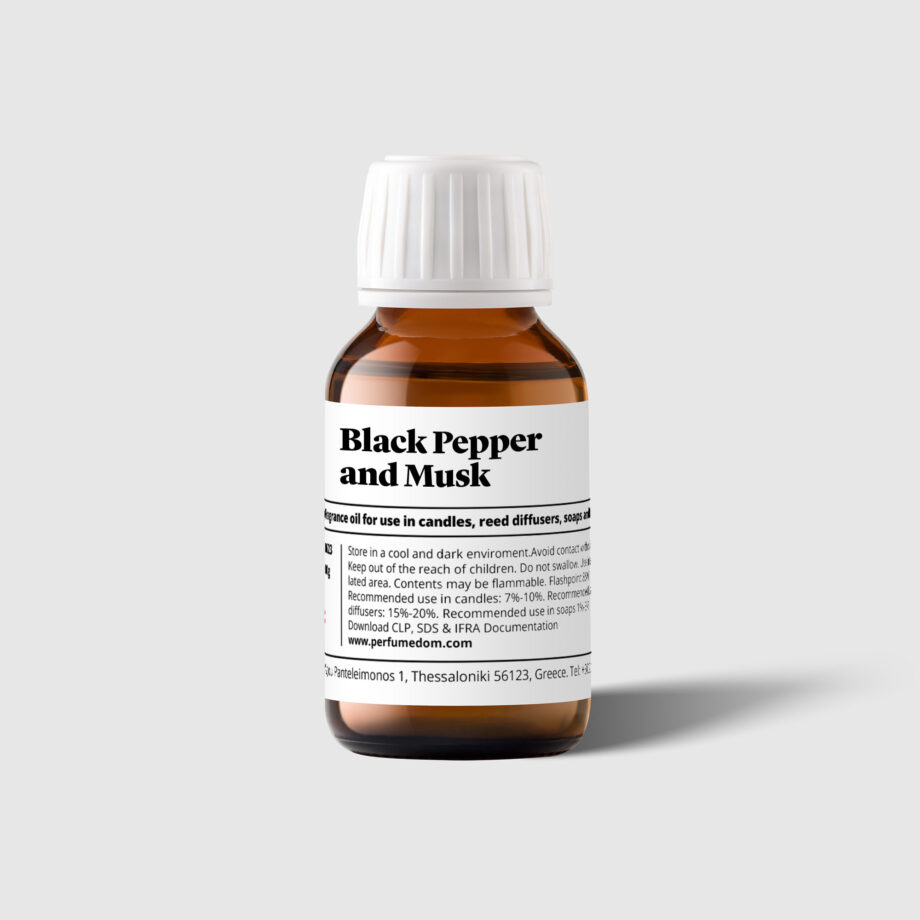 Black Pepper and Musk Fragrance Oil bottle