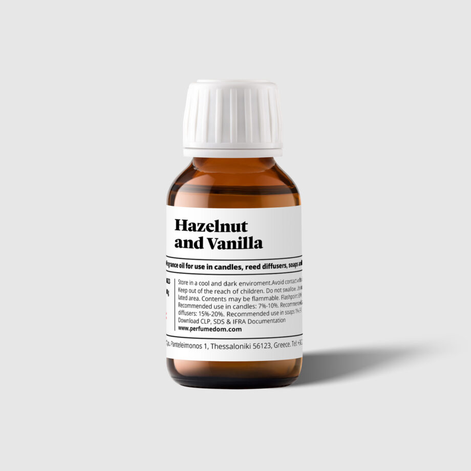 Hazelnut and Vanilla Fragrance Oil bottle