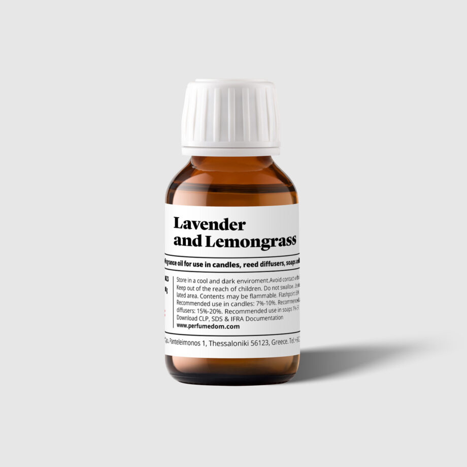 Lavender and Lemongrass Fragrance Oil bottle
