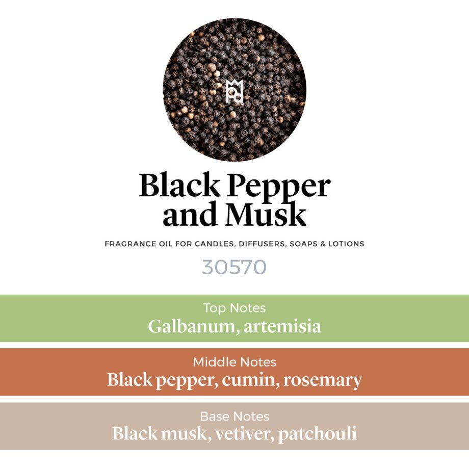 Black Pepper and Musk Fragrance Oil profile