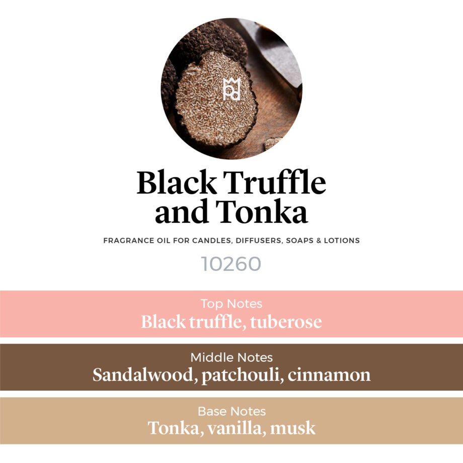 Black Truffle and Tonka Fragrance Oil Scent Pyramid