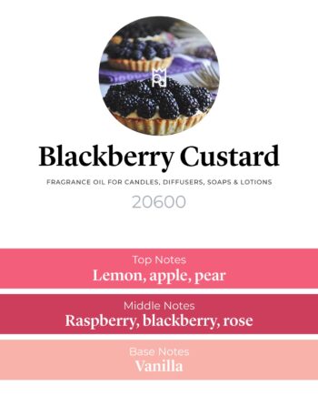 Blackberry Custard Fragrance Oil scent profile