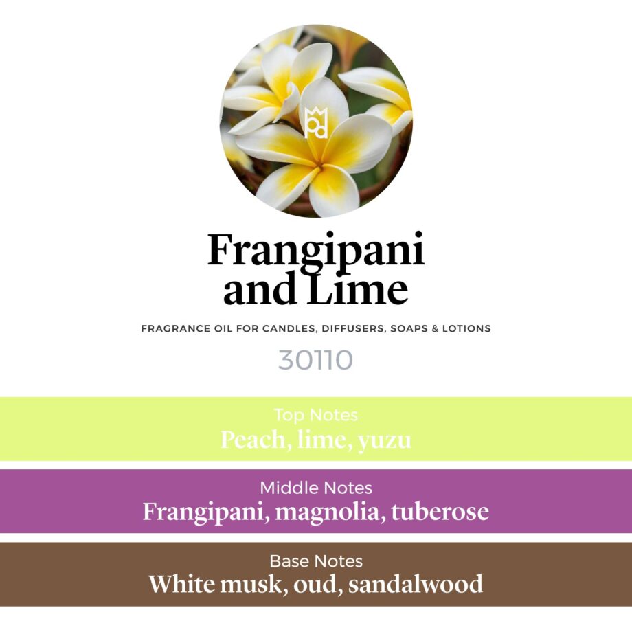 Frangipani and Lime Fragrance Oil profile