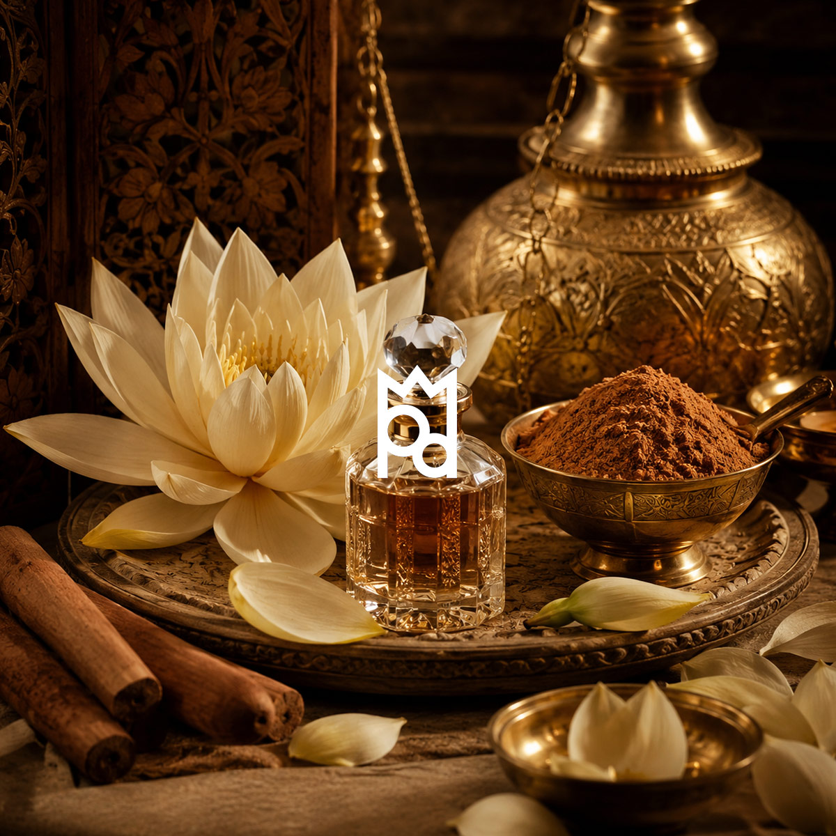Lotus and sandalwood fragrance oil