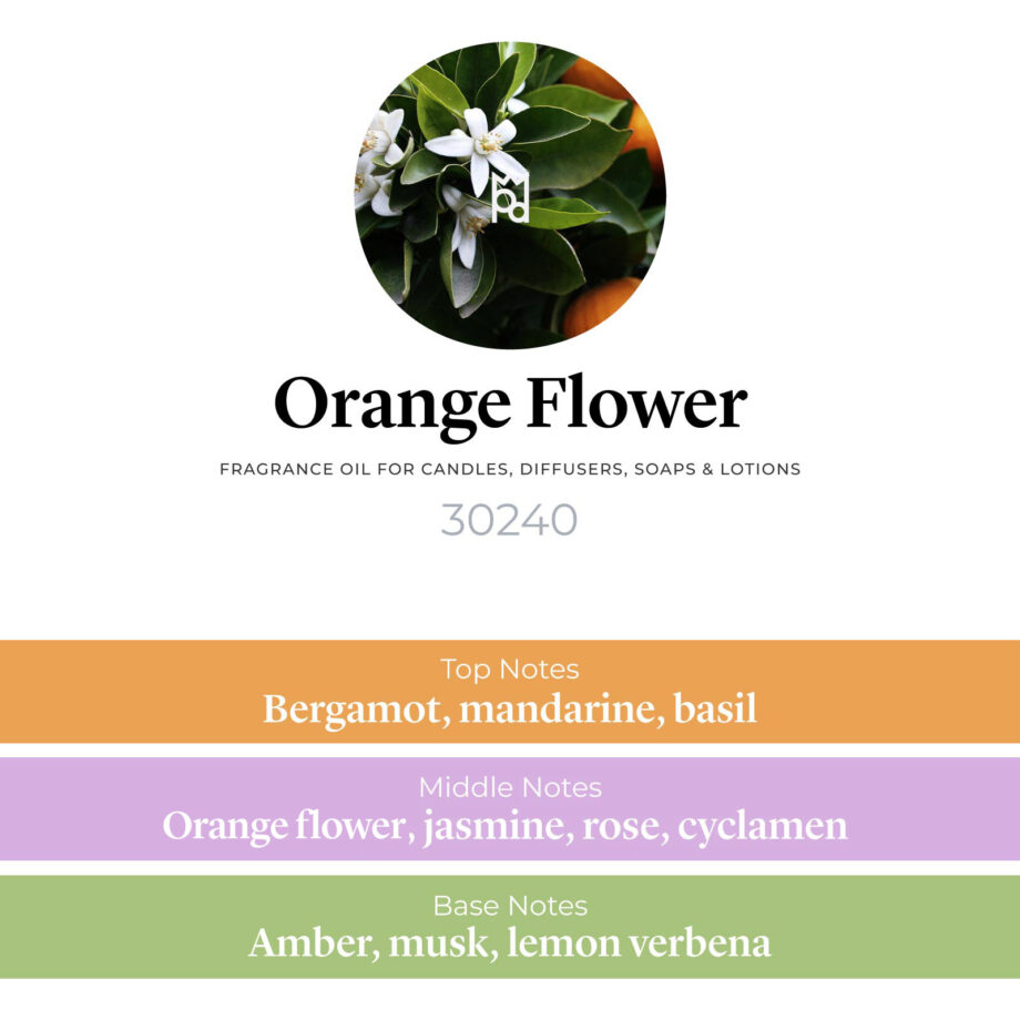 orange flower fragrance oil scent pyramid