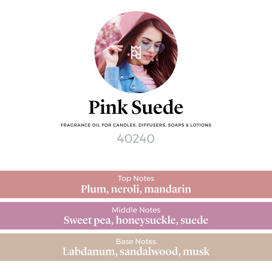 pink suede fragrance oil scent pyramid