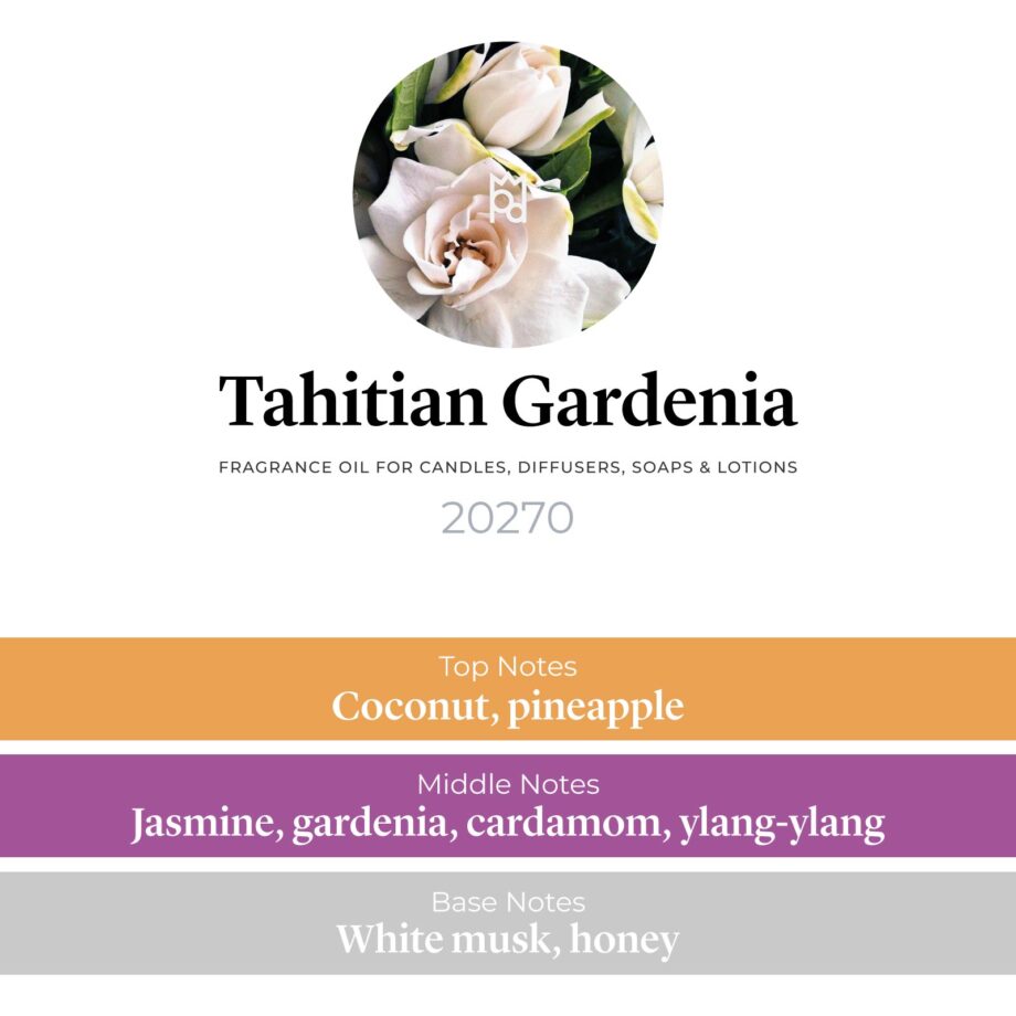 Tahitian Gardenia Fragrance Oil profile