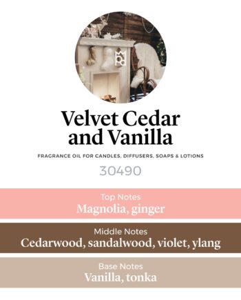 Velvet Cedar and Vanilla Fragrance Oil scent profile
