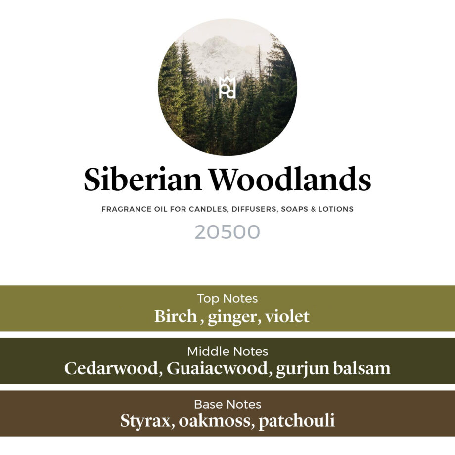 siberian woodlands fragrance oil scent pyramid