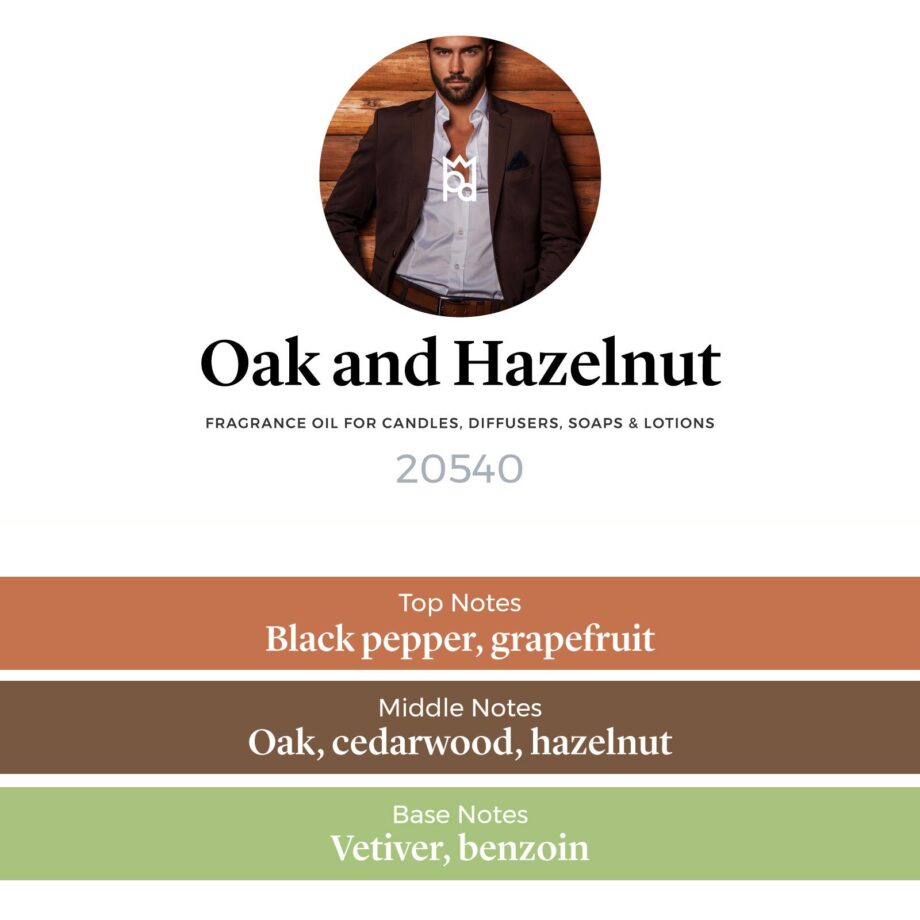 Oak and Hazelnut scent profile