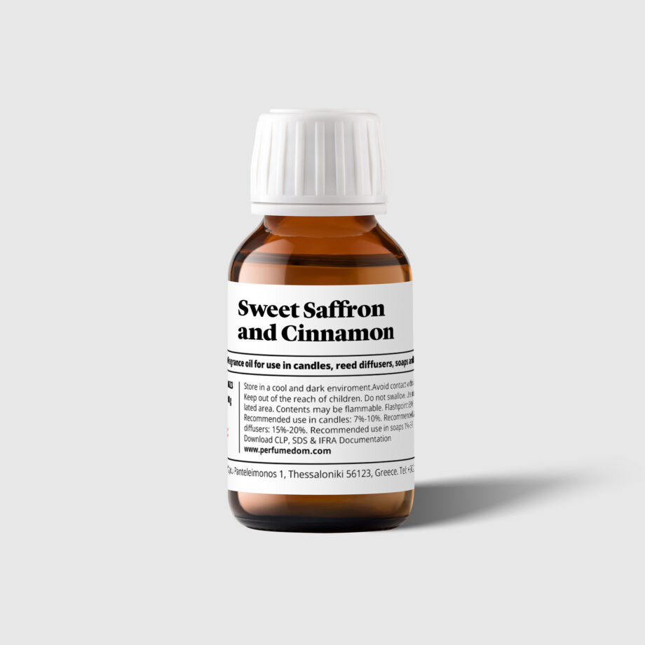 Sweet Saffron and Cinnamon Fragrance Oil bottle