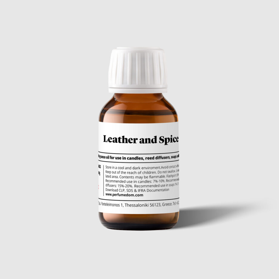 Leather and Spice Fragrance oil bottle 100g