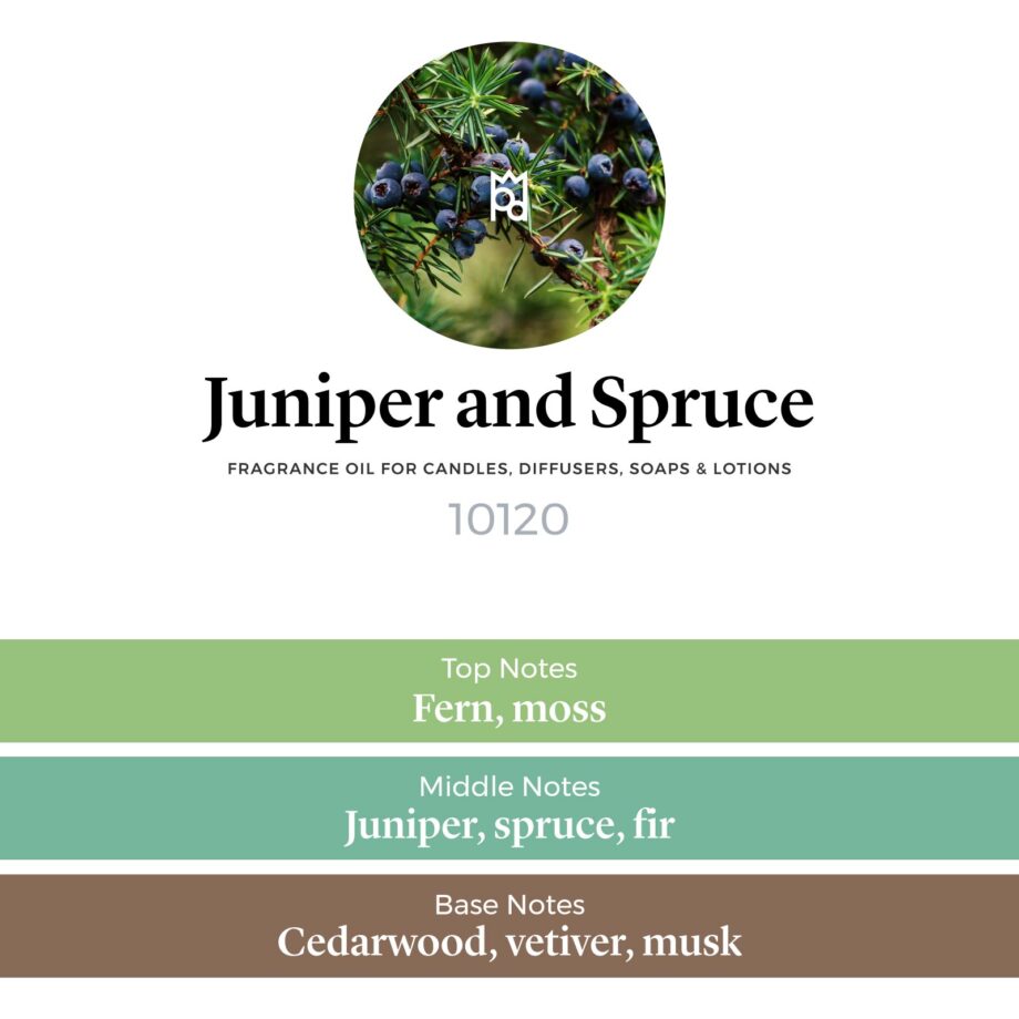 Juniper and Spruce fragrance oil scent profile