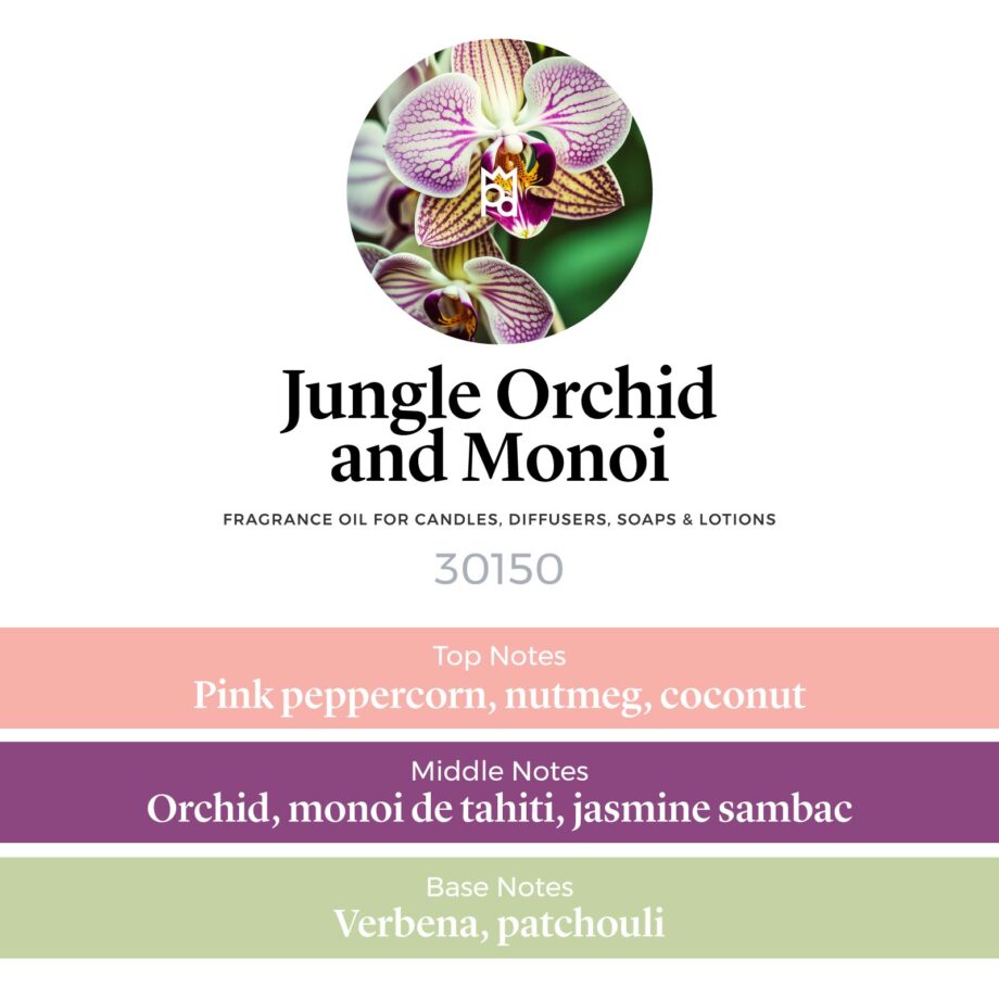 Jungle Orchid and Monoi Fragrance Oil scent profile