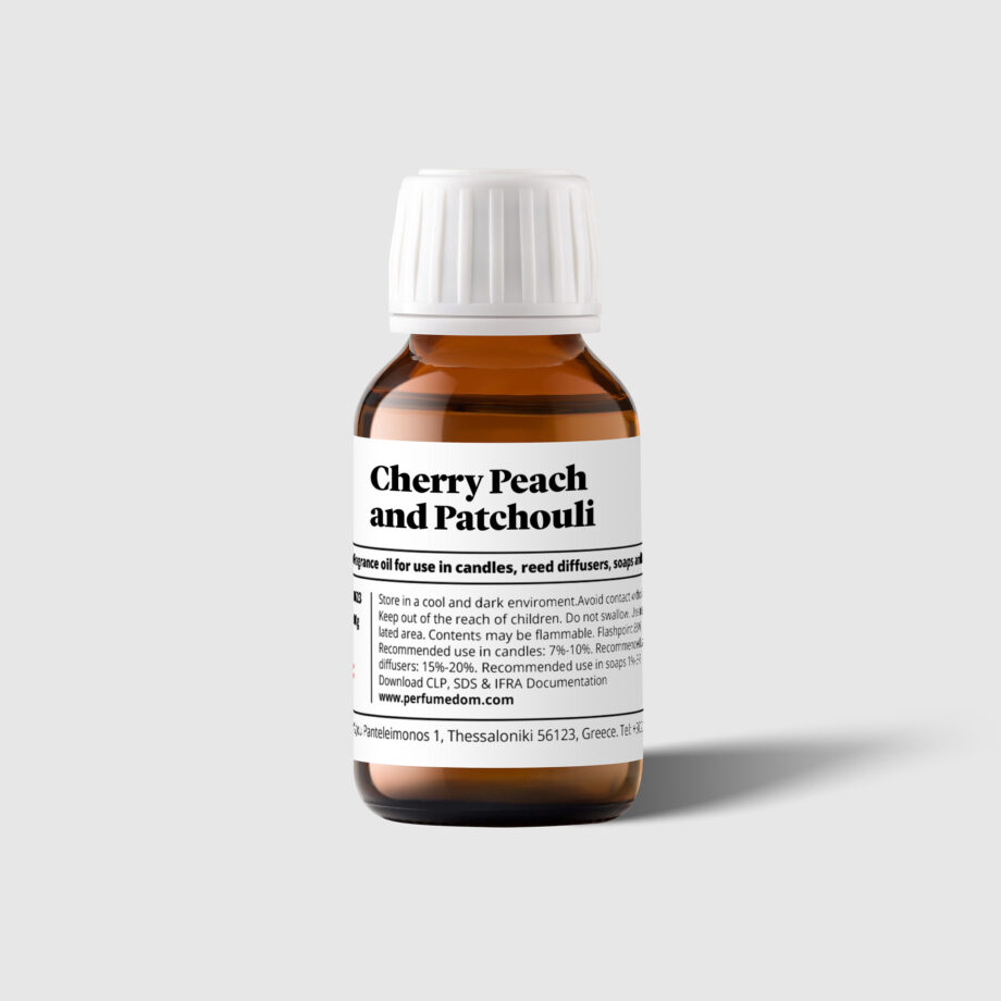 Cherry Peach and Patchouli fragrance Oil bottle 100g