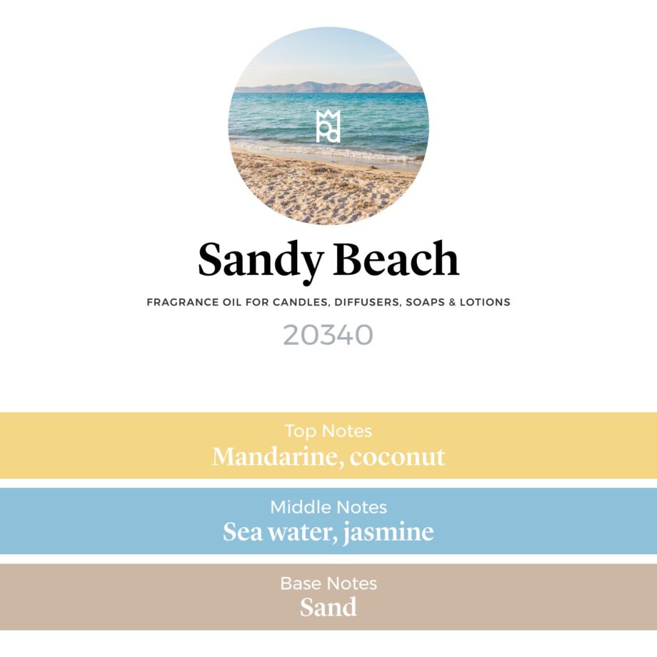 Sandy Beach Fragrance Oil scent pyramid