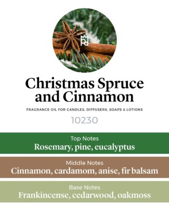Christmas Spruce and Cinnamon Fragrance Oil scent pyramid