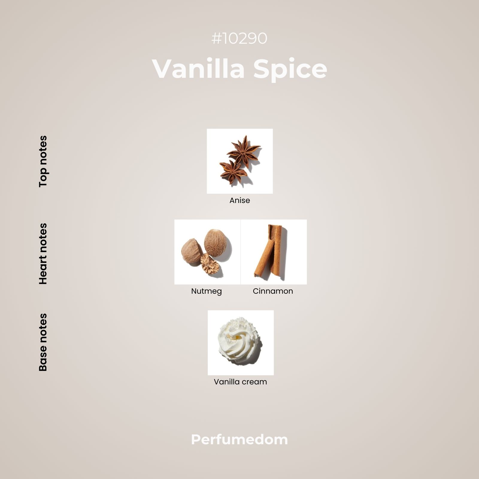 Vanilla Spice Fragrance Oil scent pyramid