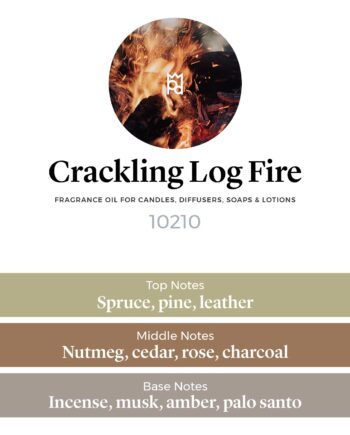 Crackling Log Fire Fragrance Oil scent pyramid