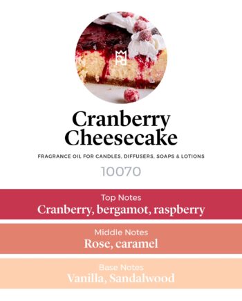 Cranberry Cheesecake Fragrance Oil scent pyramid