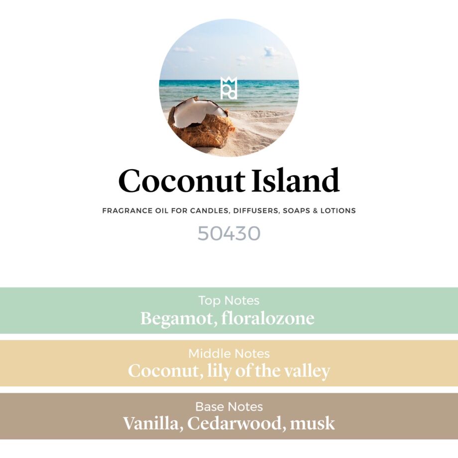 Coconut Island Fragrance Oil scent pyramid