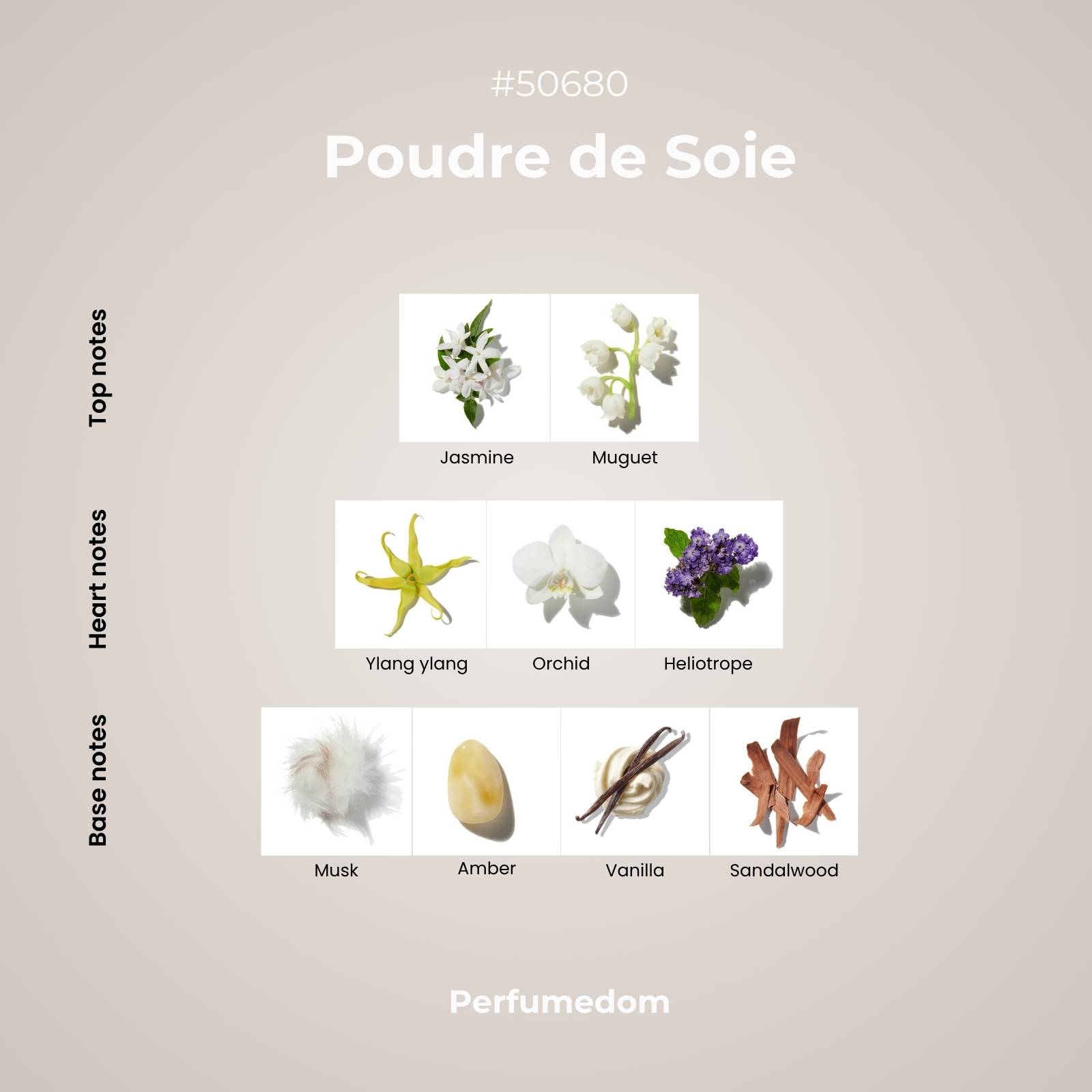 Poudre de Soie Fragrance Oil scent pyramid