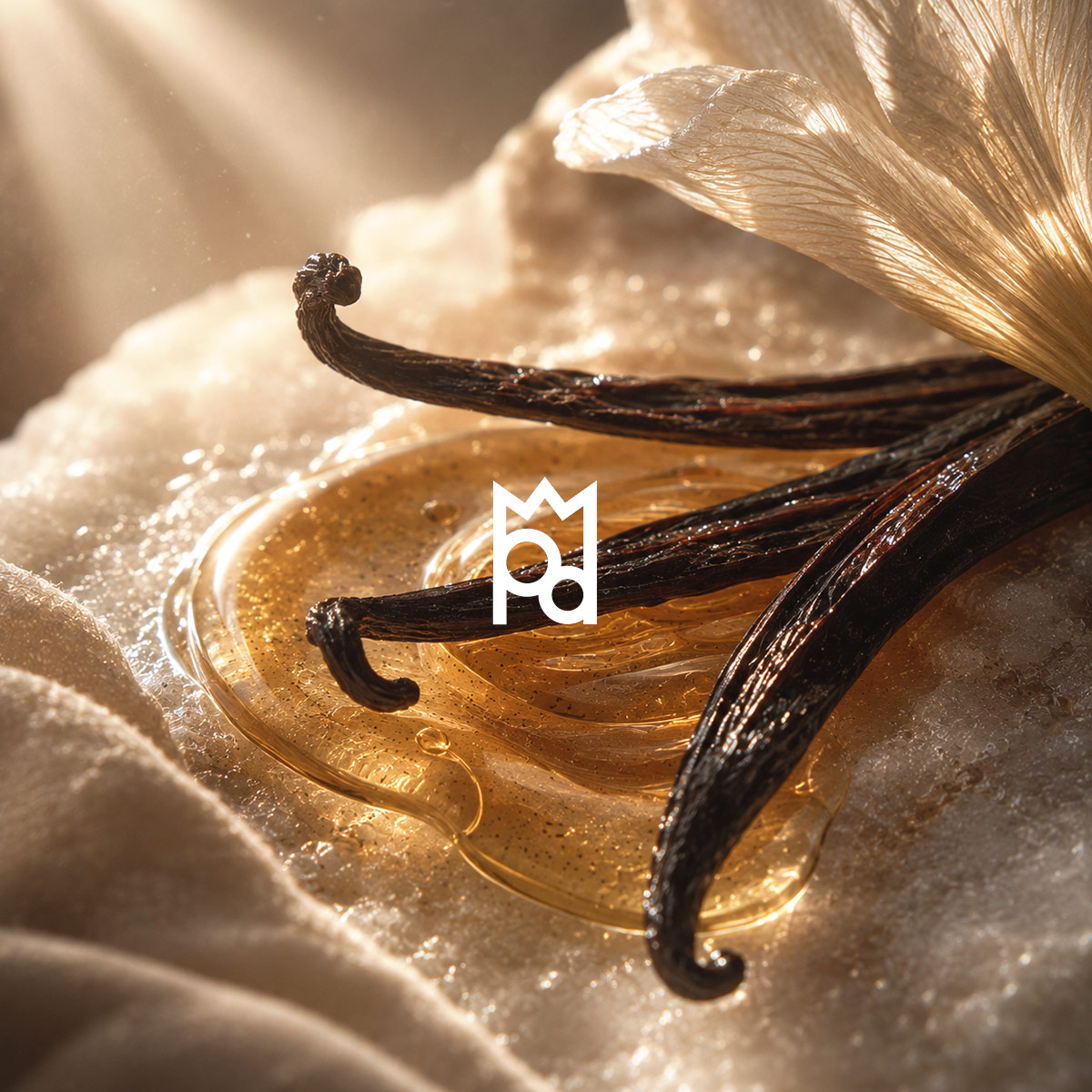 Vanillin aroma molecule for perfumery, candles and diffusers